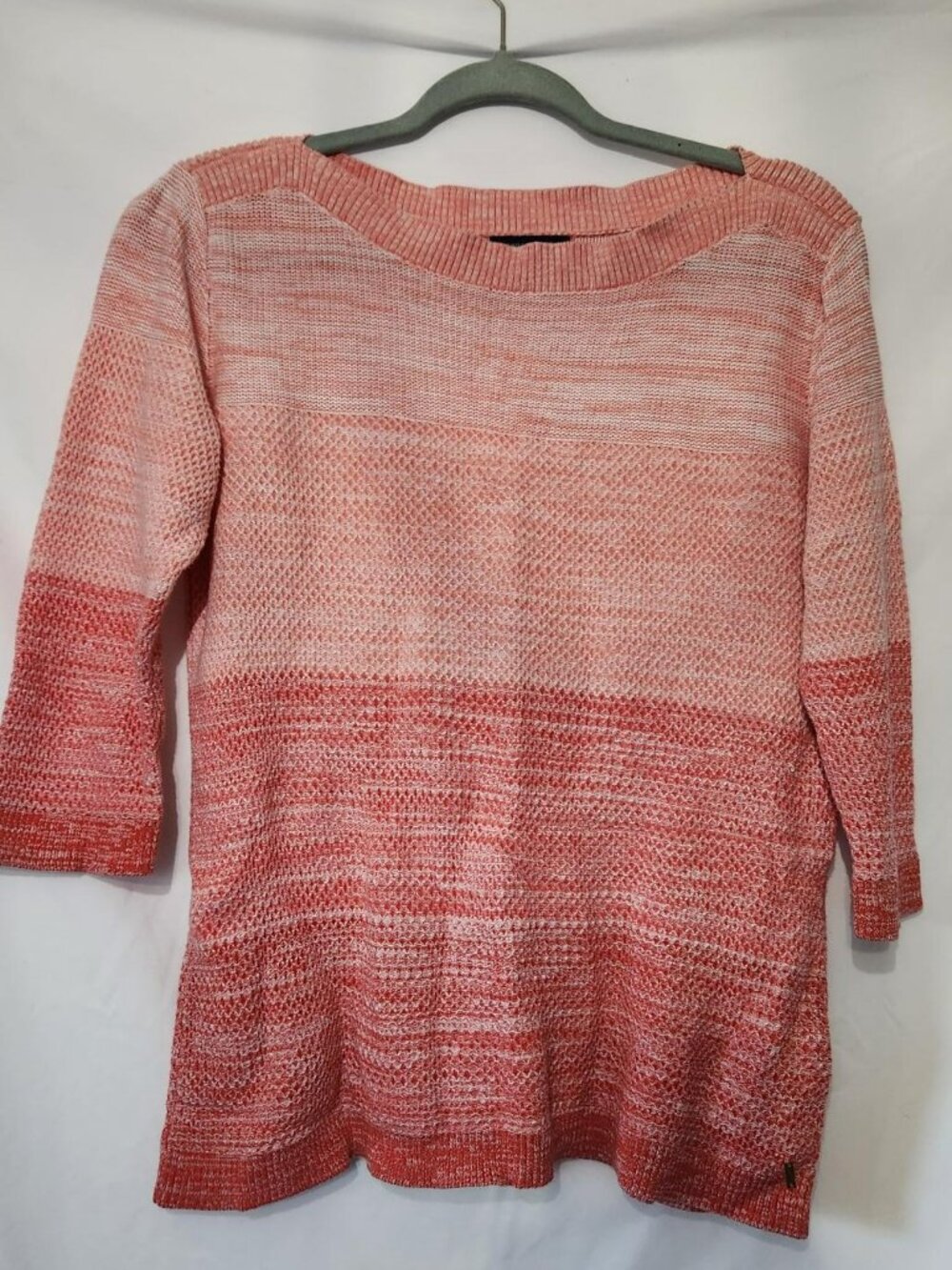Tommy Hilfiger Ombre Knit Sweater Pink Coral Size Large